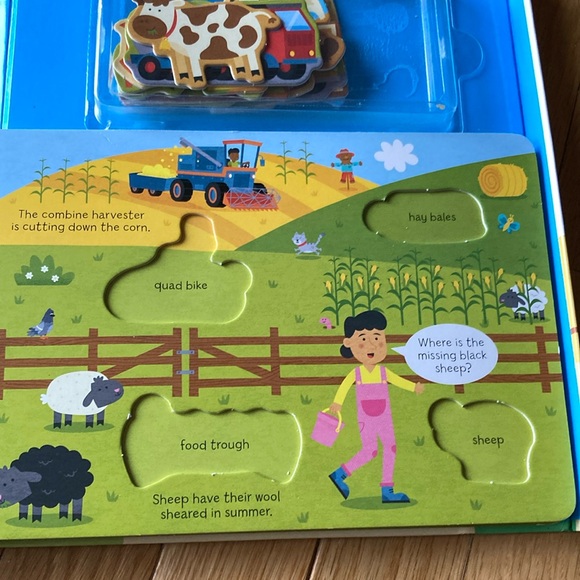 ON THE FARM BOOK & PUZZLES & PUZZLE MATCHING SETS - Picture 10 of 16